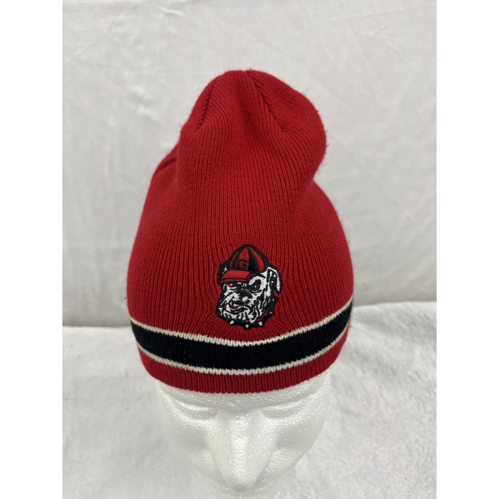 Fan Favorite Georgia Bulldogs Men OSFA Red Knit Beanie Embroidered Hat NCAA 2024